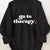 Cozy Plus Size Therapy Print Sweatshirt - Soft, Casual, Long Sleeve Crew Neck Design - Women's Relaxed Fit Clothing for Everyday Wear