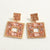 Luxury Colorful Square Crystal Drop Earrings for Women Fashion Exquisite Hollow Rhinestone Big Earrings 2024 Party Jewelry